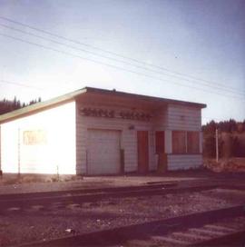 Burlington Northern Railroad station at Maple Valley, Washington in 1982.