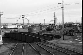 Burlington Northern locomotive 1853 at Tacoma, Washington in 1974.