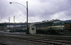 Northern Pacific Railroad Company diesel locomotive 6511C at Portland, Oregon in 1966.