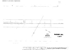 Plat Map of Northern Pacific Facilities at Badger, Washington, 1947