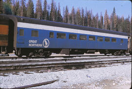 Great Northern Passenger Car 1111 at Flathead Tunnel, Montana, 1970