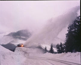 Northern Pacific rotary snow plow number 42 at Stampede, Washington in 1972.