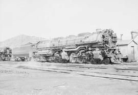 Northern Pacific steam locomotive 5120 at Garrison, Montana, in 1952.