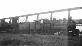 Unidentified Steam Locomotive, circa 1945.