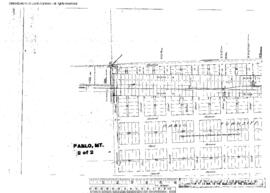 Plat Map of Northern Pacific Facilities at Pablo, Montana, 1918