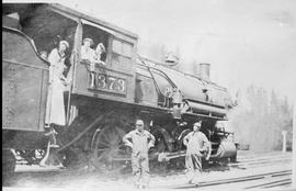 Northern Pacific steam locomotive 1373, circa 1928.