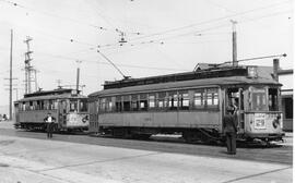 Seattle Municipal Railway Cars 326 and 305, Seattle, Washington, 1939