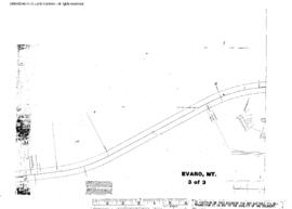 Plat Map of Northern Pacific Facilities at Evaro, Montana, 1909