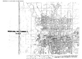 Plat Map Index of Facilities at Spokane, Washington, undated