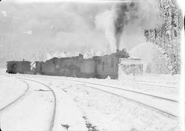 Northern Pacific Railroad Rotary Snowplow Number 10 at Martin, Washington in February, 1945.