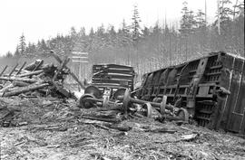 Burlington Northern accident at Index, Washington in 1975.