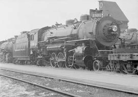 Northern Pacific steam locomotive 1804 at South Tacoma, Washington, in 1950.