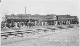 Northern Pacific steam locomotive 5000 at Mandan, North Dakota.