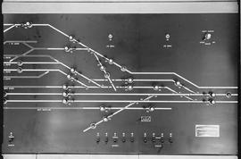 Northern Pacific control panel at Tacoma, Washington, circa 1962.