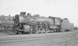 Northern Pacific steam locomotive 1823 at Tacoma, Washington, in 1937.