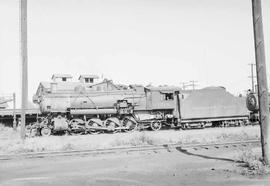 Northern Pacific steam locomotive 1518 at Auburn, Washington, in 1954.