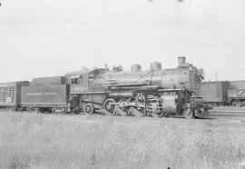 Northern Pacific steam locomotive 1910 at Auburn, Washington, in 1953.