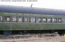 Santa Fe Southern Passenger Car 144 at Santa Fe, New Mexico, 1968