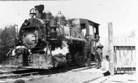 Pacific Coast Railway steam locomotive number 6 in California, circa 1928.