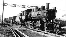 Pacific Coast Railroad freight train at Renton, Washington, circa 1940.