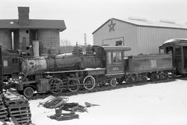 Connecticut Valley Railroad steam locomotive 103 at Essex, Connecticut on January 28, 1977.