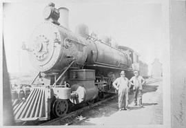 Northern Pacific steam locomotive 16 at Lake Park, Minnesota, circa 1922.