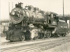 Great Northern Railway steam locomotive 1029 at Interbay, Washington in 1924.