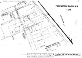 Plat Map of Northern Pacific Facilities at Parkwater, Washington, 1974
