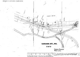 Plat Map of Northern Pacific Facilities at Cascade Junction, Washington, undated