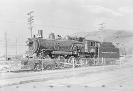 Northern Pacific steam locomotive 1356 at Missoula, Montana, in 1968.