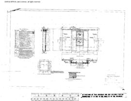 Great Northern Engineering Drawing, Power Plant at East Glacier Park, Montana, 1951