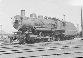 Northern Pacific steam locomotive 1549 at Tacoma, Washington, circa 1950.