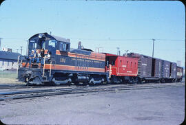 Lake Superior Terminal & Transfer Diesel Locomotive 101 at Superior, Wisconsin, 1961