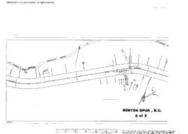 Plat Map of Great Northern Facilities at Benton Spur, British Columbia, 1914