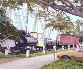 Oahu Railway & Land Company Steam Locomotive Number 6 on Oahu, Hawaii in 1979.