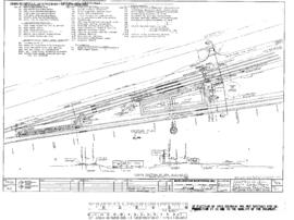 Burlington Northern Engineering Drawing, Unit Coal Train Servicing Facilities at Centralia, Illin...