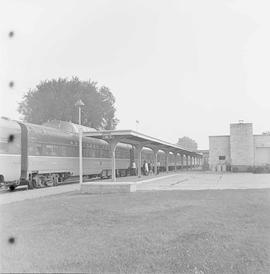 Chicago Burlington & Quincy Vista-Dome North Coast Limited at LaCrosse, Wisconsin, in 1969.