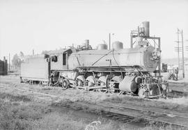 Northern Pacific steam locomotive 1527 at Auburn, Washington, in 1954.