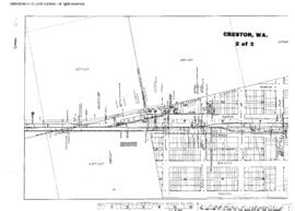 Plat Map of Northern Pacific Facilities at Creston, Washington, 1924