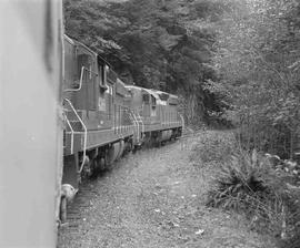 Port of Tillamook Bay Excursion Train at Tillamook, Oregon in October, 1988.