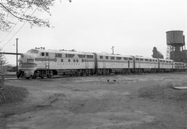 Chicago, Burlington and Quincy Railroad  diesel locomotive 123 at Laurel, Montana, on September 0...