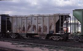 Northern Pacific hopper car number 75243 at Denver, Colorado, in 1976.