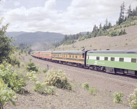 Spokane, Portland & Seattle Railway steam locomotive number 700 at Tunnel 1.7, Washington in ...