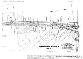 Plat Map of Northern Pacific Facilities at Livingston, Montana, 1963