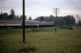 Amtrak diesel locomotive 244 at Portland, Oregon in 1978.