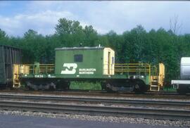 Burlington Northern 11474 at New Westminster, British Columbia in 1986.