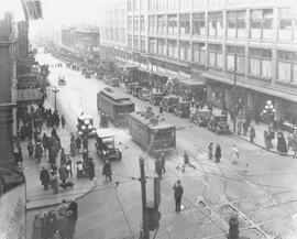 Seattle Municipal Railway cars, Seattle, Washington, circa 1925