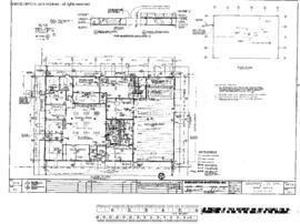 Burlington Northern Engineering Drawing, Yard Office at Edgemont, South Dakota, 1981