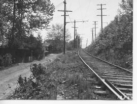 Seattle & Rainier Valley Railway tracks in Seattle, Washington, 1936