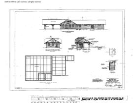Great Northern Engineering Drawing, Depot, also at Scenic, Washington (Original) at Belton, Monta...